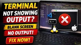 Terminal Is Not Showing Anything 🚫 | Empty Terminal Fix | Output is not showing in terminal 