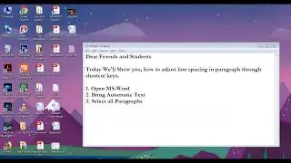 Shortcuts for Line Spacing.