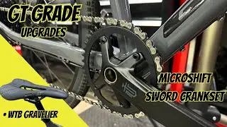 Microshift Sword Crank & WTB Gravelier Seat on GT Grade Gravel Bike