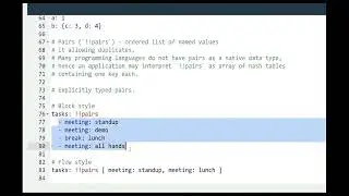 Advanced Data Types in YAML
