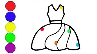 Сурет бояу / Сурет салу көйлек / Как нариосвать платье / How to draw a dress