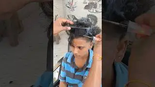 Kavya Fire 🔥 Hairstyle  #fire #hairstyle #saloon #shorts #ytshorts