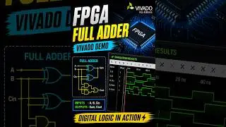 Full Adder on FPGA ⚡ | Vivado Output