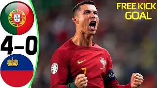 Cristiano Ronaldo goals against Liechtenstein and match highlights