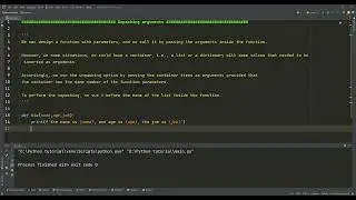 66- Functions in Python V [Unpacking Arguments]