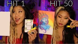 PUFF N PAINT CHALLENGE🎨while hitting my Stiiizy every 5 min lol | Kimmy Tan