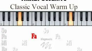Classic Vocal Warm Up Exercise but a Slower Do Re Mi Version