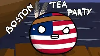 Boston tea party - Countryballs