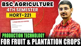 Production Technology for Ornamental Crops, MAPs and Landscaping old paper solution 