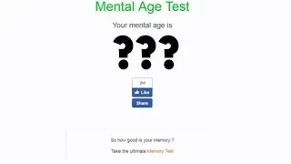 HOW OLD AM I MENTALLY