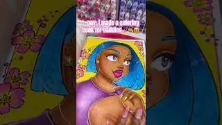 Coloring Book for Baddies 💅😍🎨💕 #coloringbook #shorts