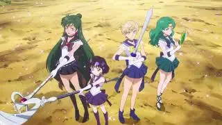 Sailor Moon Eternal 2021 - Amazoness Quartet Attacks Sailor Uranus, Neptine, Pluto and Saturn.