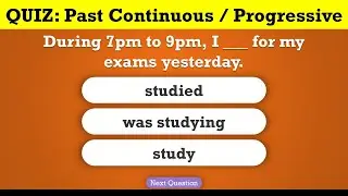 PAST Continuous QUIZ / MCQs | Explanation in Urdu | English Grammar Lesson