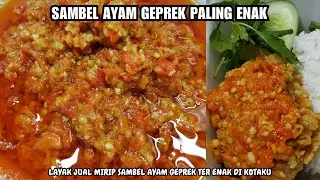 RESEP SAMBAL AYAM GEPREK PALING ENAK BEDA DARI YANG LAIN | SAMBAL AYAM GEPREK LAYAK JUAL
