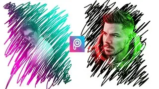 Scribble photo editing in picsart tutorial