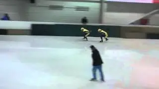 500 м 1/4 Финала-1 мужчины Полтавец, Соколов ЧУ по шорт-треку 26-28.02.2014