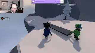 2 humans falling flat