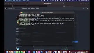 حل مشكلة تسجيل دخول Github من خلال Terminal سطر الأوامر (password authentication was removed)