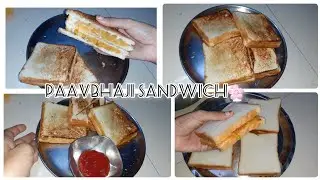 Crispy Paav bhaji sandwich♥️ Quick Sandwich recipee