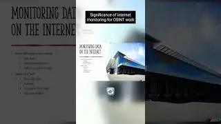 Significance of internet monitoring for OSINT work  #InternetMonitoring #OSINT