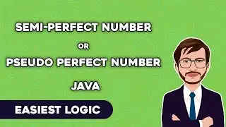 Semi-Perfect/Pseudo Perfect Number in Java | Easiest Logic without Dynamic Programming | BlueJCode