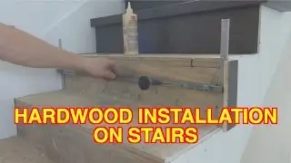 How To Make Installation Tread Riser and Stair Nosing Open Side Staircase with Stair Jig DIY