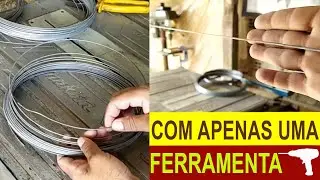 🔨 HOW TO STRETCH #14 GALVANIZED WIRE USING A SCREWDRIVER 🔨