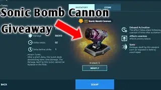 war robots 3 sonic bomb cannon giveaway #WRwinSBomb