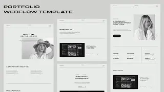 Graphik X - Minimal Portfolio Webflow Template | BRIX Templates