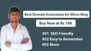 10+ Best Domain Extensions for Mirco Blogs | Buy Now at Rs 100