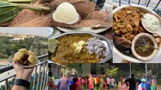 Coconut Flower || Garba Night || Bengali Khana #foodreview #cocounut #coconutflower #paobhaji