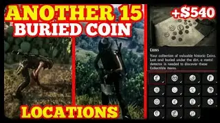 Another 15 BURIED COIN Locations $540 In One Hour GROUP 2 Locations Red Dead Online