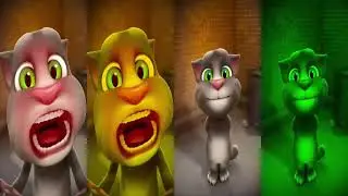 TALKING TOM FUNNY MOVEMENT - tom  GAMEPLAY MOBILE TOM COLORS CARTOON FUNNY LIKE 3