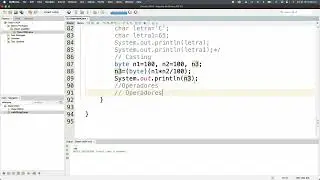 Tipos de operadores en JAVA