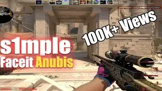 s1mple's FIRST FACEIT ON ANUBIS🔥(POV HIGHLIGHTS)