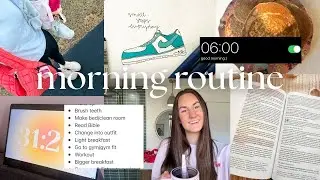 WAKING UP AT 6 AM *no caffeine* (productive + realistic habits for the new year) 
