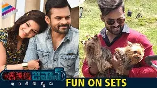 Sai Dharam Tej Jawaan Movie Fun On Sets | Mehreen | S Thaman | 