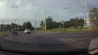 Как нельзя съезжать с кругового движения