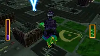 [PS1/RUS] Gex 2: Enter the Gecko - 14. [BOSS TV] Gexzilla vs. Mecharez