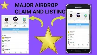 Major Airdrop Claim and Withdrawal || Major Claim Airdrop || Major Coin Withdraw in Bank