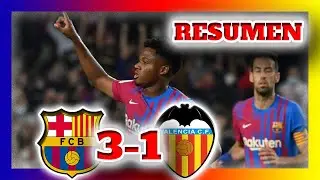 FC BARCELONA VS VALENCIA ( 3-1 ) | Goles y Resumen