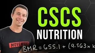 CSCS Nutrition: How to Calculate Maintenance Calories for Athletes | Harris B & Cunningham Equations