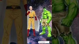 who is strongest saitama vs marvel and dc #shorts #trending #viral #avengers