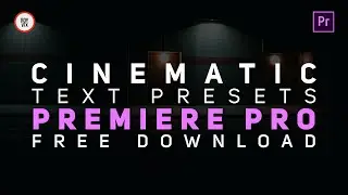 Free Cinematic Text Effects Adobe Premiere Pro Presets | Tutorial Included |