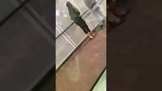 Man peeing right at the skytrain station