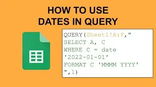 How to query dates in Google Sheets