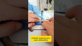 Embudo ajustable para coser dobladillos en la maquina recta. #shorts