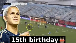 15 Year-Old Cavan Sullivan vs Atlanta United II (GOAL) - Happy birthday to you