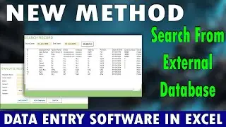 New Method to Search and Add Data in List box From External Data base