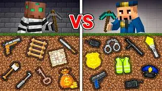 I dug up illegal items to escape from prison in Minecraft...